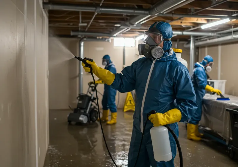 Basement Sanitization and Antimicrobial Treatment process in Palo Alto, CA