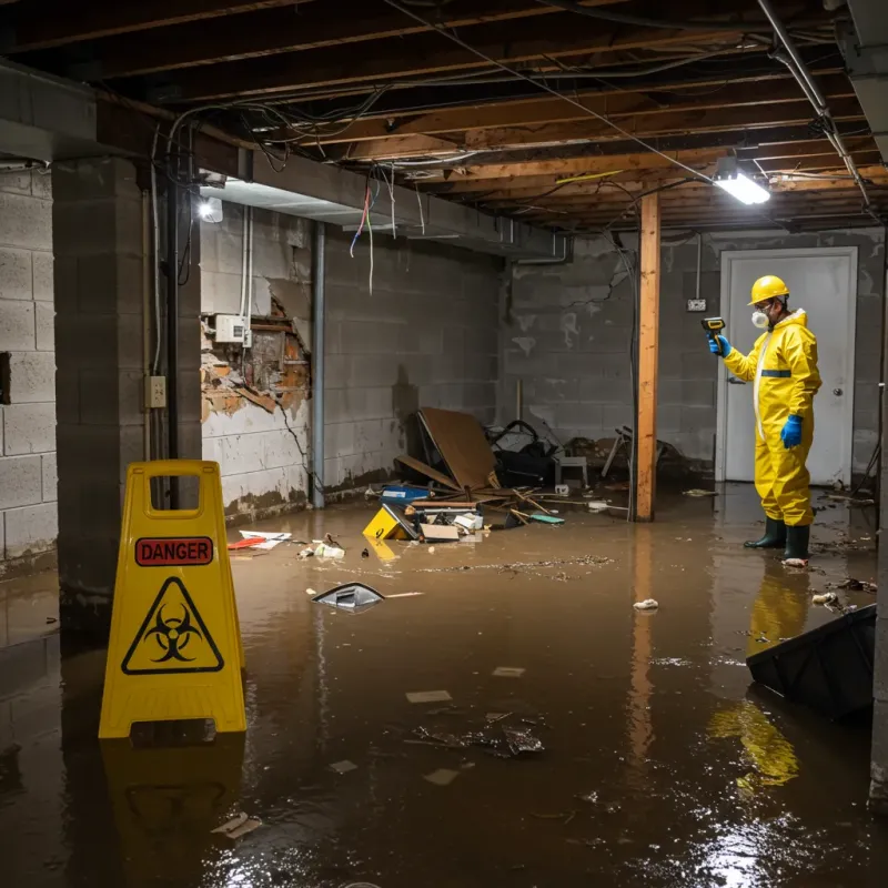 Flooded Basement Electrical Hazard in Palo Alto, CA Property